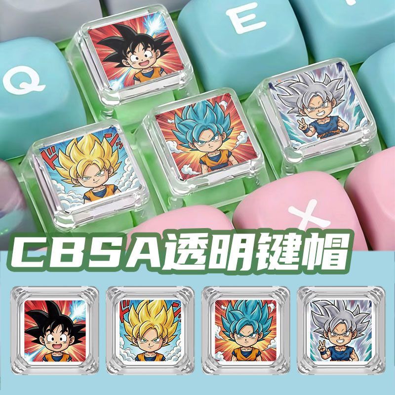 Anime Merchandise Wholesale - Keycaps Dragon Ball Super Saiyan Personalizzati,